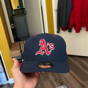 Stars Under Bill Oakland A’s Athletics Fitted Hat 8 Era